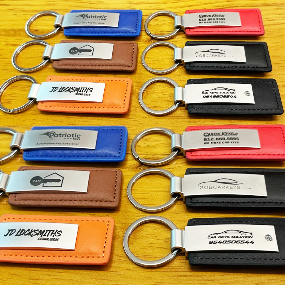 Car Leather Keyring Manufacturer Wholesale Key Chain Custom Brand Logo