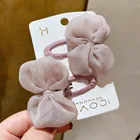 Hair New Jumbo Korea INS Style Macaroon Color Bow Hair Clip Baby B B Clip Double Folder Princess Hair Accessories
