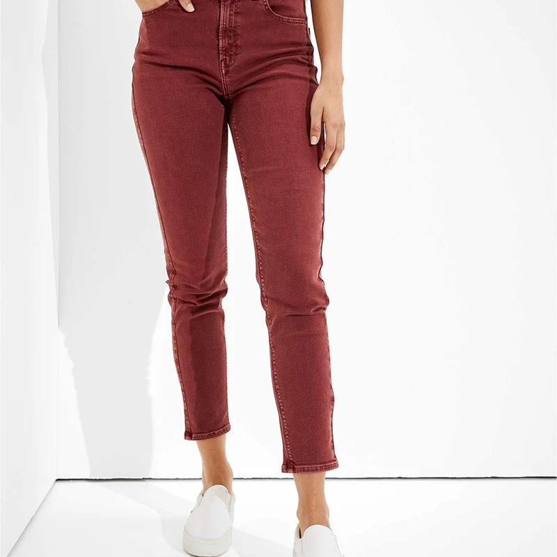 Vaqueros Cortos De Alta Calidad Para Mujer,Jeans Femeninos De Cintura  Alta,Color Rojo,2021 - Buy Color Pantalones Vaqueros Mujer,Ladis  Vaqueros,Vaqueros De Las Señoras Product on Alibaba.com