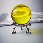 Good Gold Customized Productions Transparent Good K9 Solid Glass Gold Crystal Balls For Sale