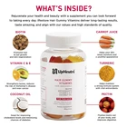 Vitamins Hair Gummies Vegan Biotin Gummies For Hair Growth Hair Skin And Nails Gummies With Turmeric Bear Candy