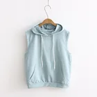 Ladies Hoodies New Arrival Custom Ladies Sports Pullover Hoodies Gym Sleeveless Multicolor Womens Hoodies
