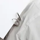 Earring EH1140 Women Fashion Huggie 925 Sterling Silver Gold Plated Hoop Earring