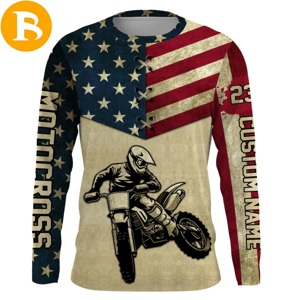 Women Mx Jersey Breathable Motocross Shirts MTB Road Wear Bike Gym Sports Sportswear 100% Polyester for Women Adults