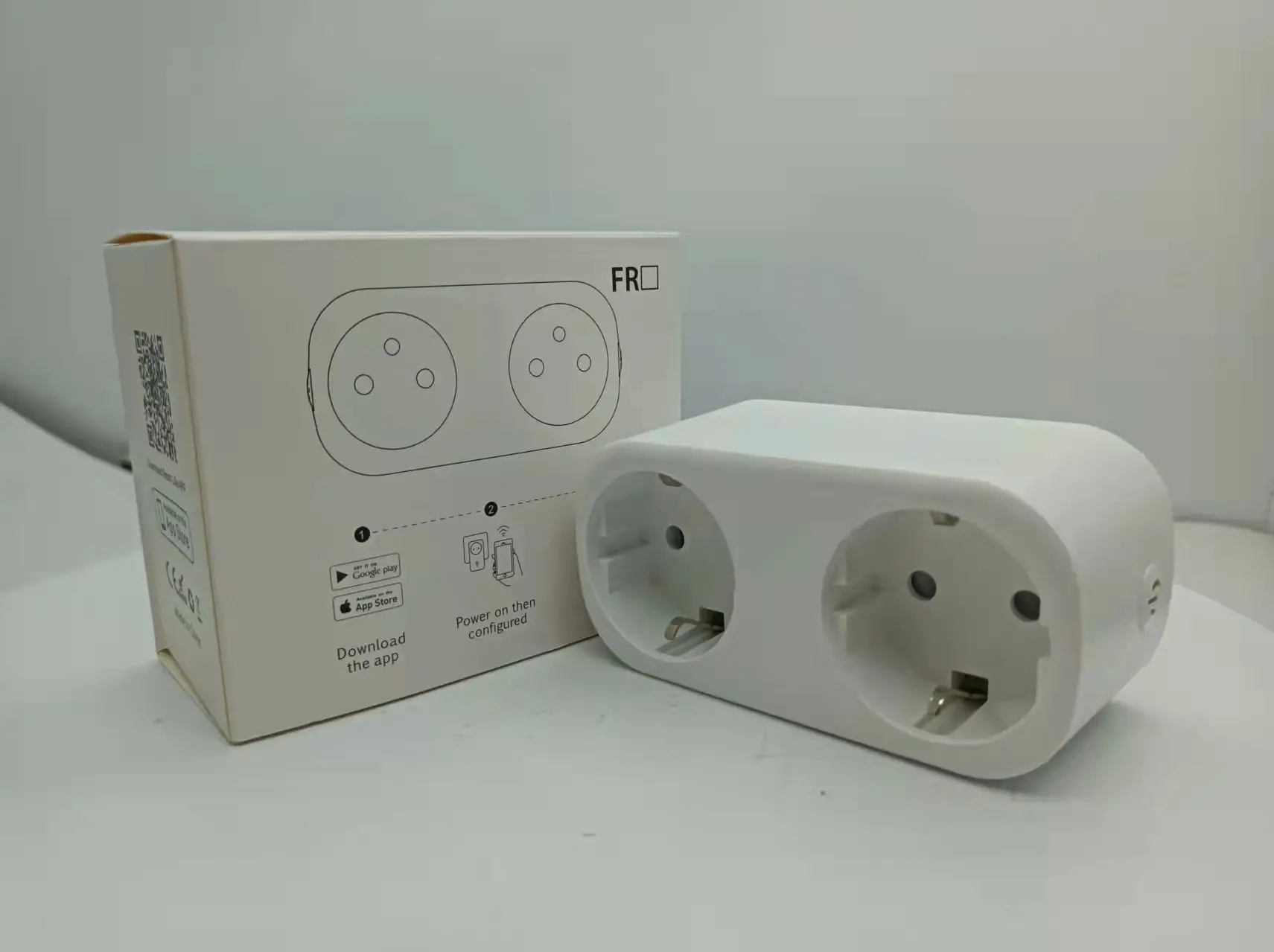 New Tuya Wifi Smart Dual Socket A Eu Plug In Smart Power Outlet