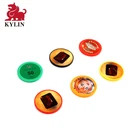 Poker Dice Dices Poker Chips Set Dice Style Casino Poker Chips W/Aluminum Case Cards Dices Blind Button