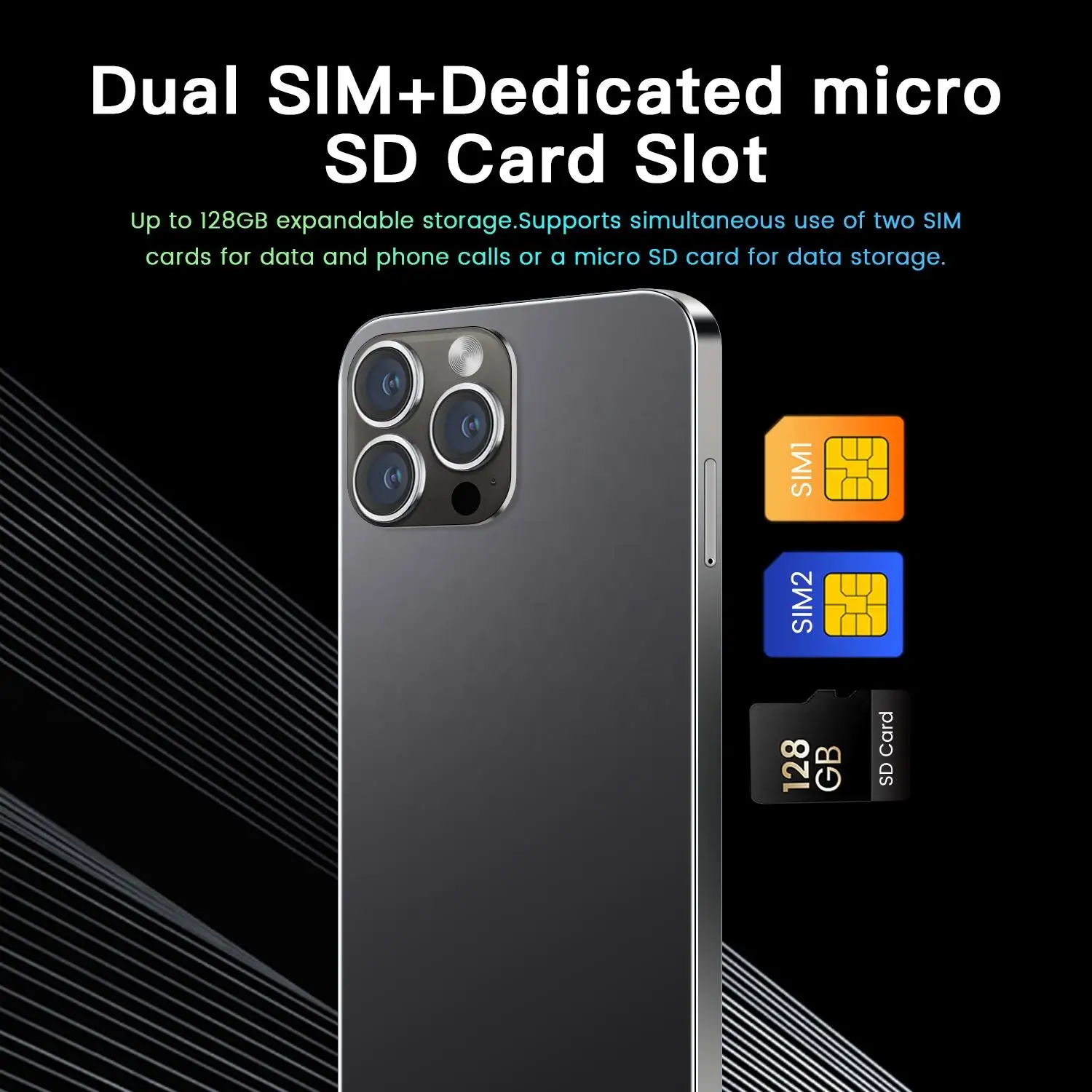 original oled 7.3 inch big full touch screen 5g smartphone