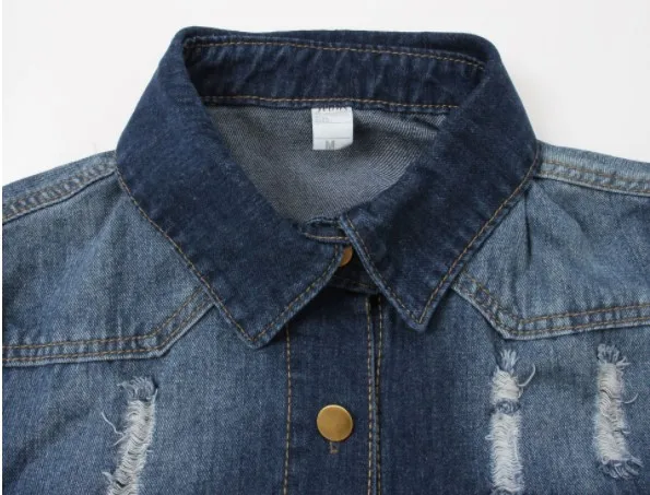 Hot Selling Women's Casual Long Sleeve Denim Shirts Loose Fit Ruffled Collar Solid Pattern Blouse Top Direct Wholesales factory