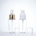 Flat Plastic Bottles Bottle 50ml Wholesale Flat Shoulder Seal Plastic Bottles Packing Flip Cap Bottle