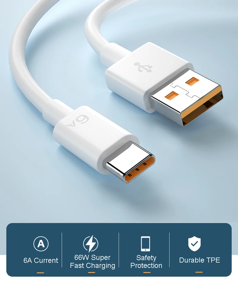 Factory Sale A Usb Super Fast Charging Cable For Huawei Mate Type C