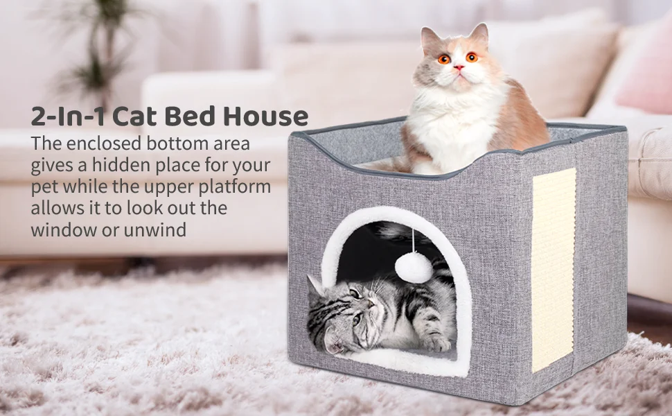 Folding cat bed best sale