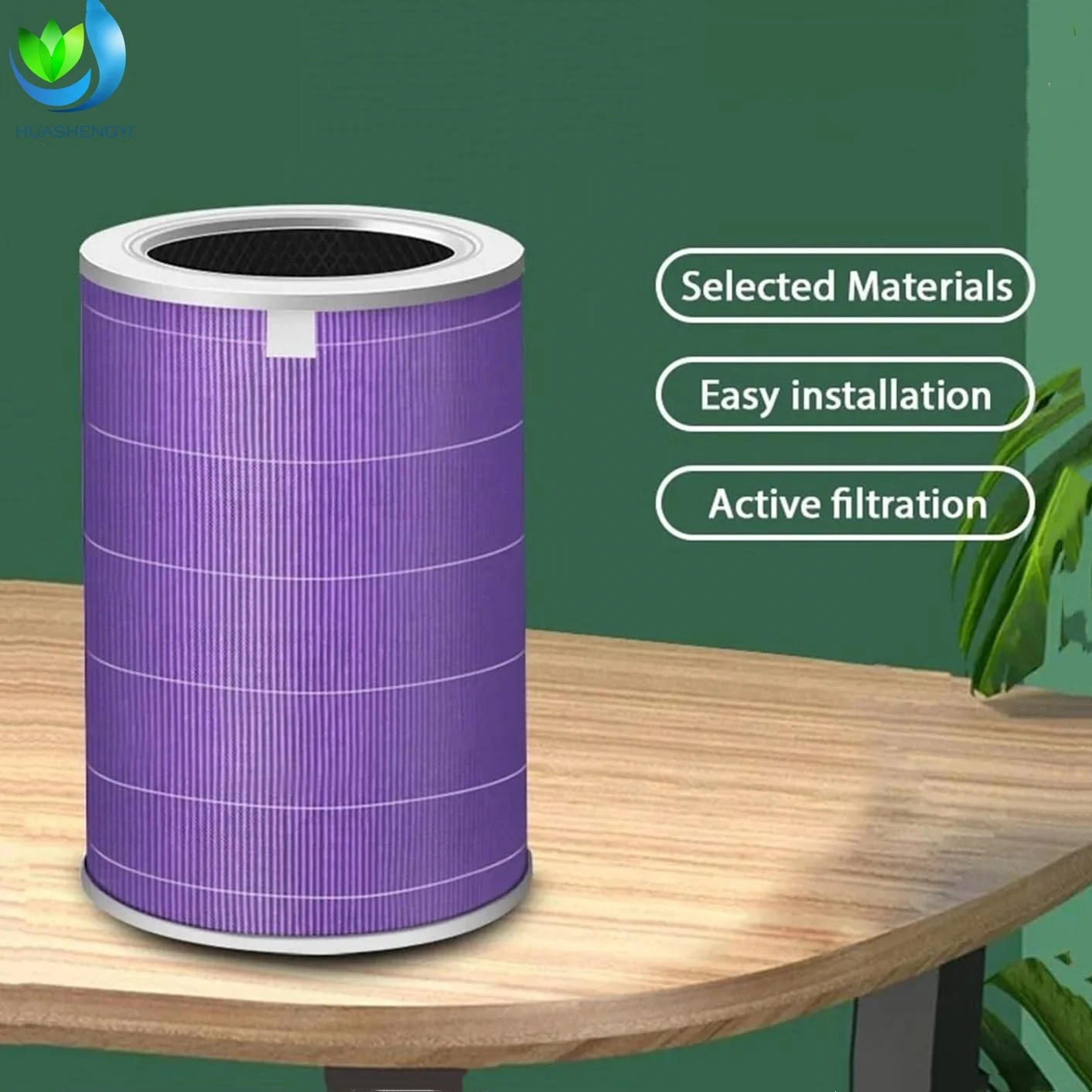 Hot Selling HEPA & Activated Carbon Filter Purple Cylinder H13 High Efficiency Filter for Xiaomi Mi 1/2/2S/Air Purifier PM2.5 manufacture