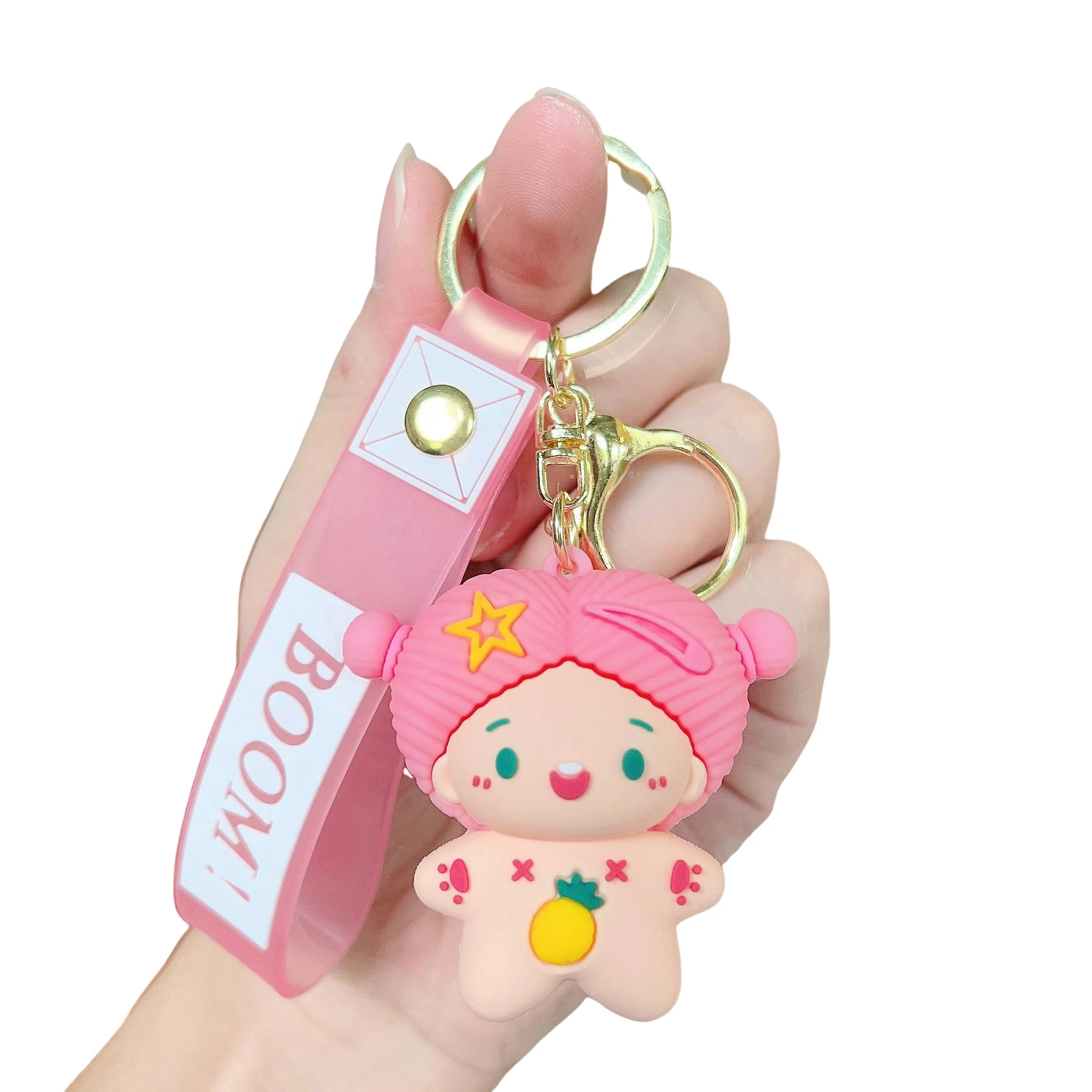 Factory wholesale creative funny cute Clown doll key chain delicate Car pendant bag key ring small gift promotional keychains