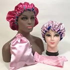 Silk Scarf Wholesale Silk Head Wrap High Quality Long Hair Silk Scarf Edge Wrap Satin Headwraps For Hair Headband