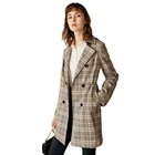 Coat Spring Double Breasted Mid-long Trench Coat Women Casual Streetwear Slim Belt Cloak Vintage Windbreaker Outwear