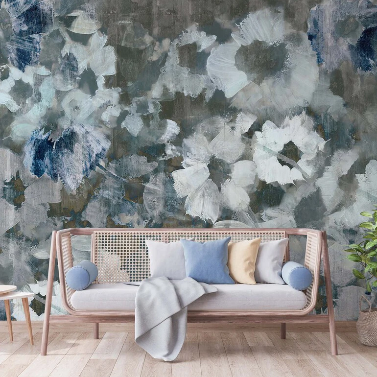 Custom Decorative Floral Self-adhesive Wallpaper Bedroom Wall Murals,Botanic Odorless Peel And Stick Wall Coating for Home Decor