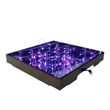 Wholesale LED Dance Floor 3D Mirror Starry Waterproof Wired/Magnetic for Wedding Party Night Club Event Stage Light