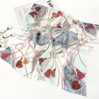 Printing Scarf Custom Printing 100% Mulberry Silk Head Scarves Real Silk Head Square Scarf