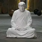 Resin Donald Trump Buddha Statues Trump Joke Gifts Bring Good Luck To Your Career And Family