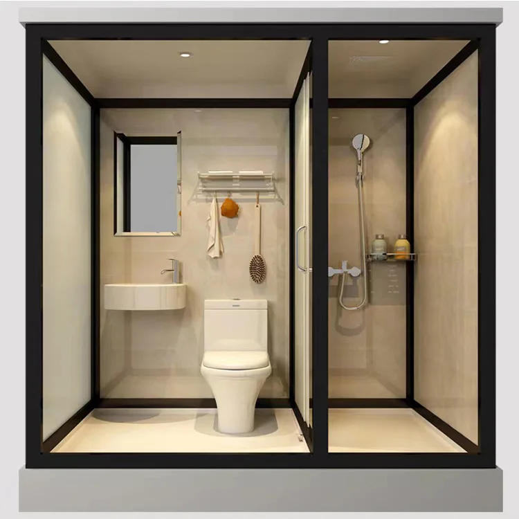 Smc Prefab Bathroom Square Round All In One Modular Completed Shower ...