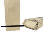 Bag Aluminium Eco Friendly Packaging Coffee Bag Resealable Kraft Paper Aluminium Bag With Tin Tie And Value 250g 500g