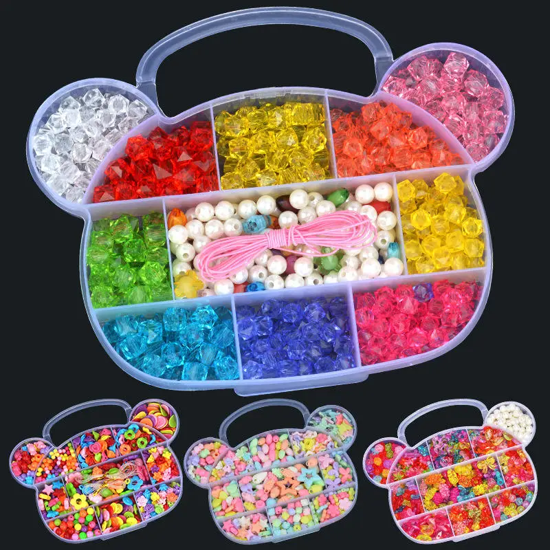 Hot Sale Beads 8mm Crystal Bead Organizer Storage Box Acrylic Beads For Jewelry Making