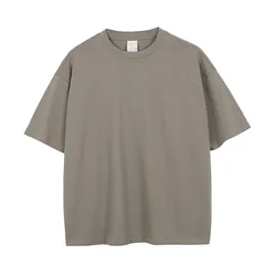 New Design Blank Plain Cotton Drop Shoulder Oversized Tshirt Custom Printing Men T Shirt