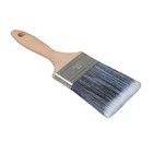Wooden Handle Paint Brush MSN 4" Nylon Hair Flat Head Wooden Handle Oil Custom Personalized Paint Brush
