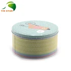 Biscuit Can Customized Metal Packaging Round Shape Biscuit Cookie Tin Can With Lid