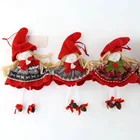 Doll Factory Customized Lovely Fabric Angel Girl Christmas Hanging Decoration Doll With Beautiful Skirt