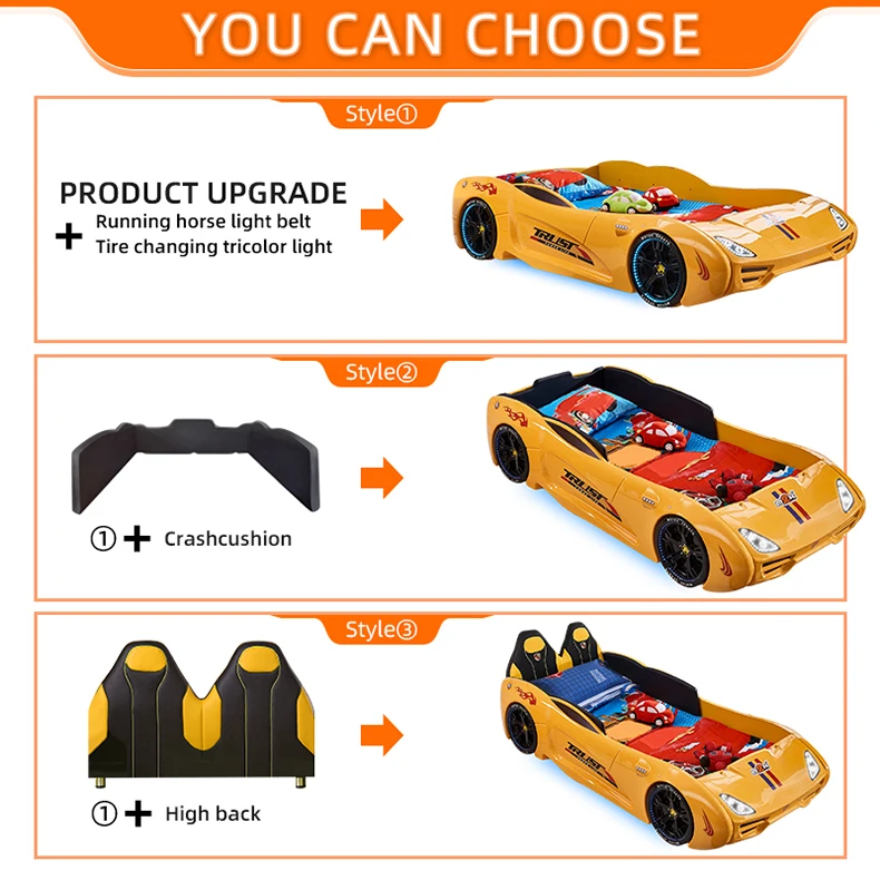 Little Tikes Car Bed,Car Bed With Sounds,Lights And Remote Controller