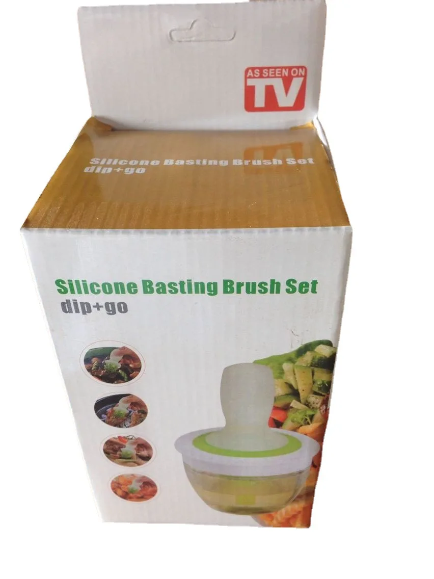 BBQ Korean Style Silicone Food Grade Oil Brush & Bottle Set with Glass Pot for Outdoor Barbecue and Kitchen Use manufacture