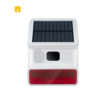 Home solar stroboscopic alarm outdoor wireless solar waterproof alarm security system