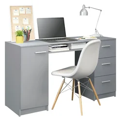 Factory Price Wooden Computer Desk Home Office Table Study Writing Desk Workstation Desk with storage shelf