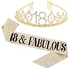 18st pink birthday tiara and sash happy 18st birthday party