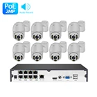 Security Systems Camera LOOSAFE 8CH 2MP Poe CCTV Security Dome Camera Monitoring System With Ptz