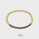Stone Beads Natural Stone Beads Power Gemstone Aura Bracelet For Calming