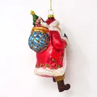 Christmas Tree Wholesale Decorative Customized Christmas Tree Glass Santa Claus Pendant