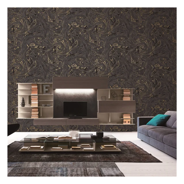 Modern Gold Foil Wallpaper Designs Home Geometric Abstract Glitter Texture Metallic Wallpaper Metal Wallpaper