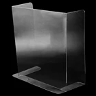 Hot Sale PET Desk Face Shield Plastic Sneeze Guard PET Desktop Isolation Board For School