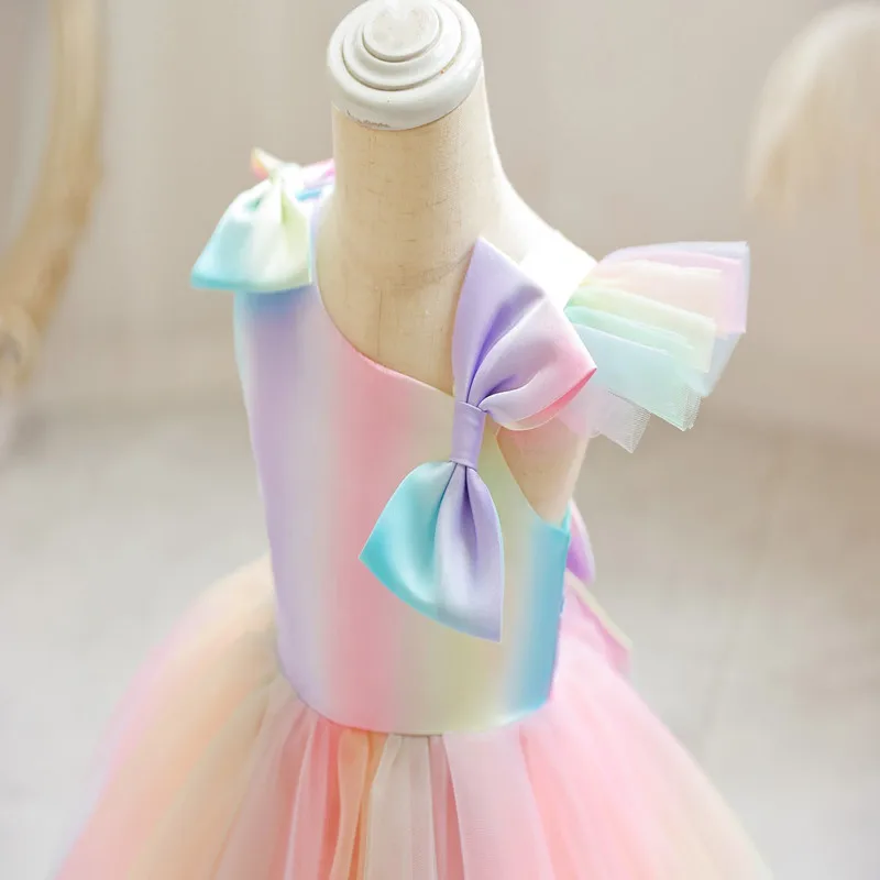 Baby Girls First Birthday Dress Toddler Kids Dresses Girl Evening Party Tulle Gown