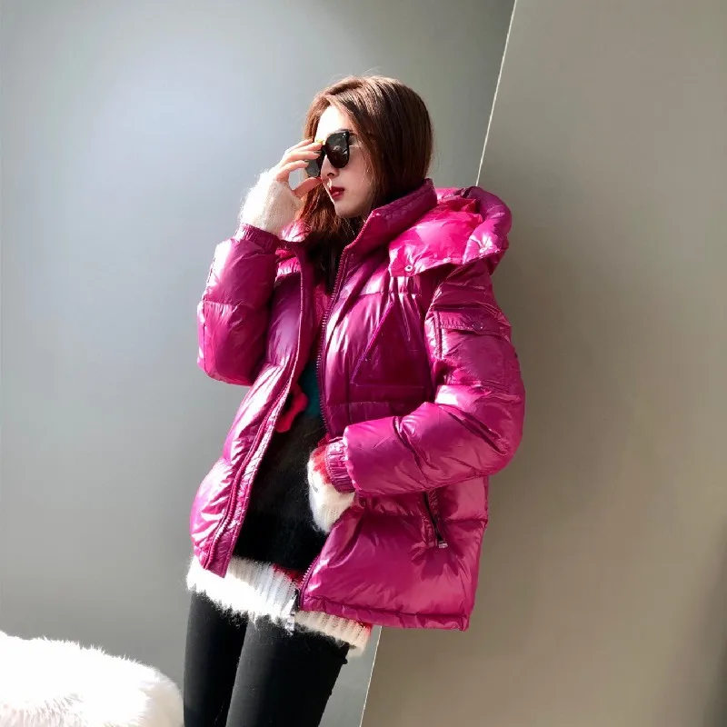 Women Down Jacket White Duck Down Hooded Jackets Warm Winter Coat Parka Female Portable Outwear 1292