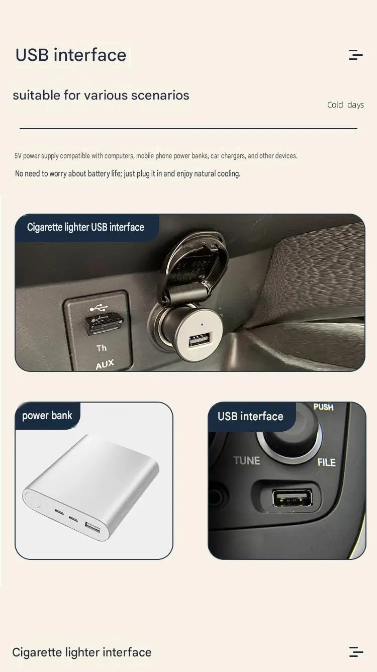 Car Fan, 360, 10W, ABS - detail 14