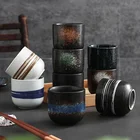 Tableware Tea Cup Japanese Underglaze Hand-painted Ceramic Tableware Tea Cup Special Restaurant Home Retro