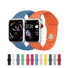 Watch Single Color Silicone Watch Band For Apple Watch Series 4 5 Fashion Apple Watch Band Silicone