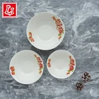 Ceramic Bowl Ceramic Tableware Ceramic Bowl 3 Sizes Household Round Bowl Flower Pattern