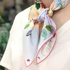 High Quality Scarf High Quality 12M/M 100% Silk Floral Scarf Custom Printing Square Satin Silk Scarf