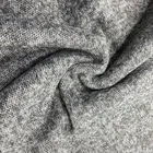 Gray Hot Sale Polyester Viscose Rayon Blended Fabric Gray Velvet Fabric Knitted Stretch For Clothes