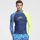 Men Rash Guard Sbart Rash Vest Surf Shirt Rush Guard Sun Protection Clothing Men's Compression Shirts UPF 50 Rashguard Men Rash Guards