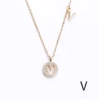 Silver Pendant 925 Sterling Silver Necklace 26 Letters Pendant 1 Mc Rose Gold Or Gold Or Rhodium Plating
